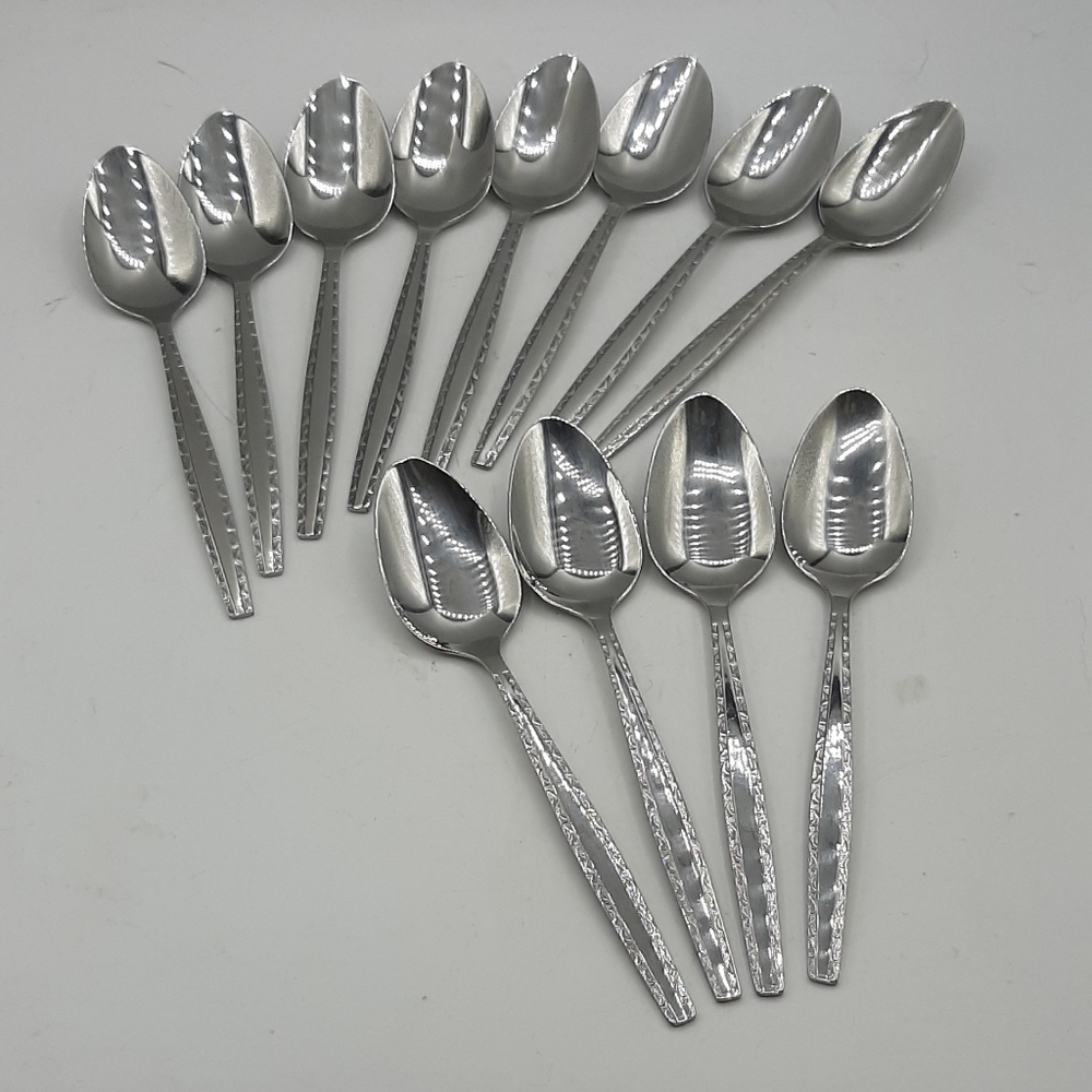 Vintage International INS174 Stainless Luxury Taiwan Silverware Teaspoons Set 12